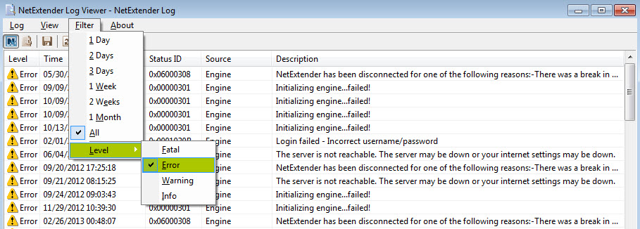 sonicwall netextender initializing engine failed