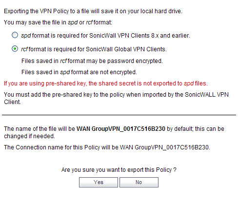 Exporting A Vpn Client Policy