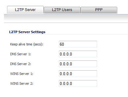 Configuring The L2TP Server