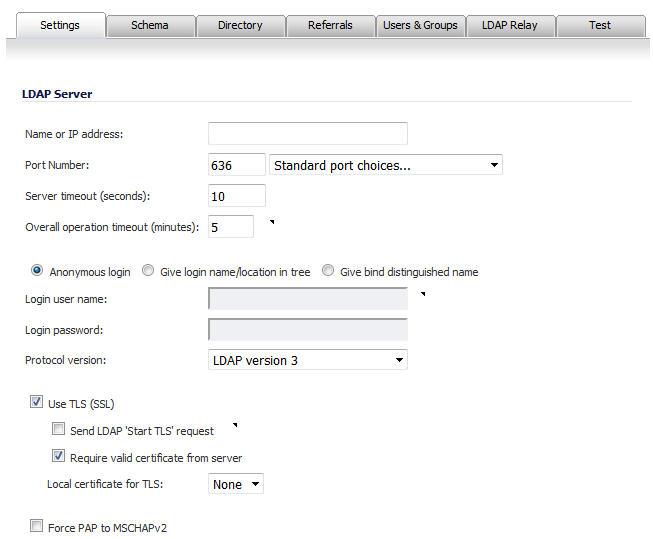 Configuring the Dell SonicWALL Appliance for LDAP