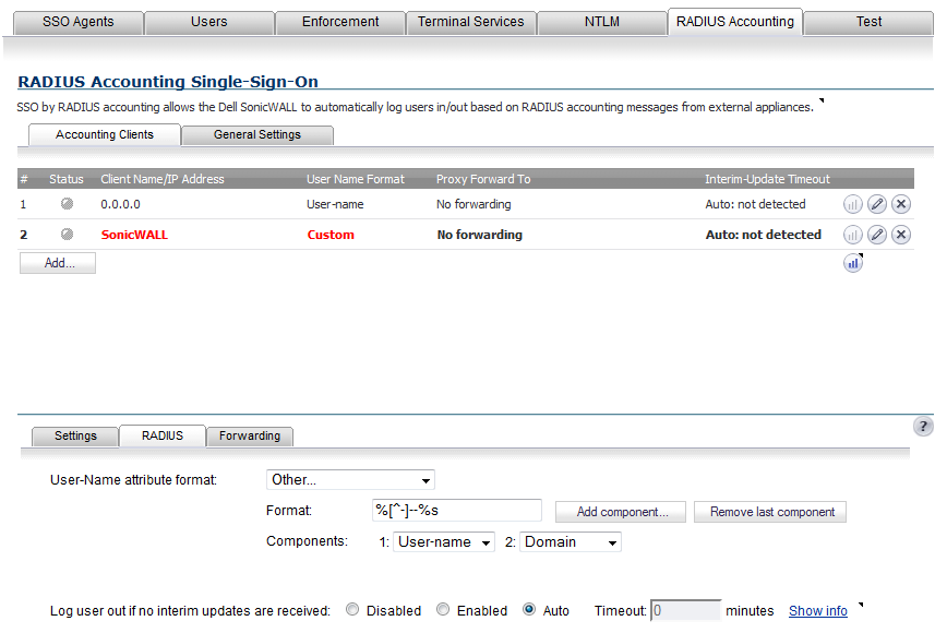 Configuring SonicOS to Use the SonicWALL SSO Agent