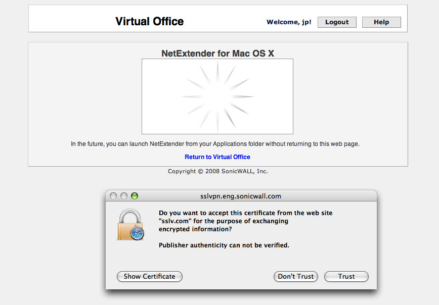 Netextender For Mac Os X Installation Error