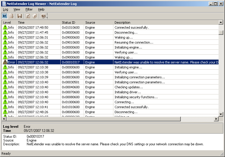 Using NetExtender