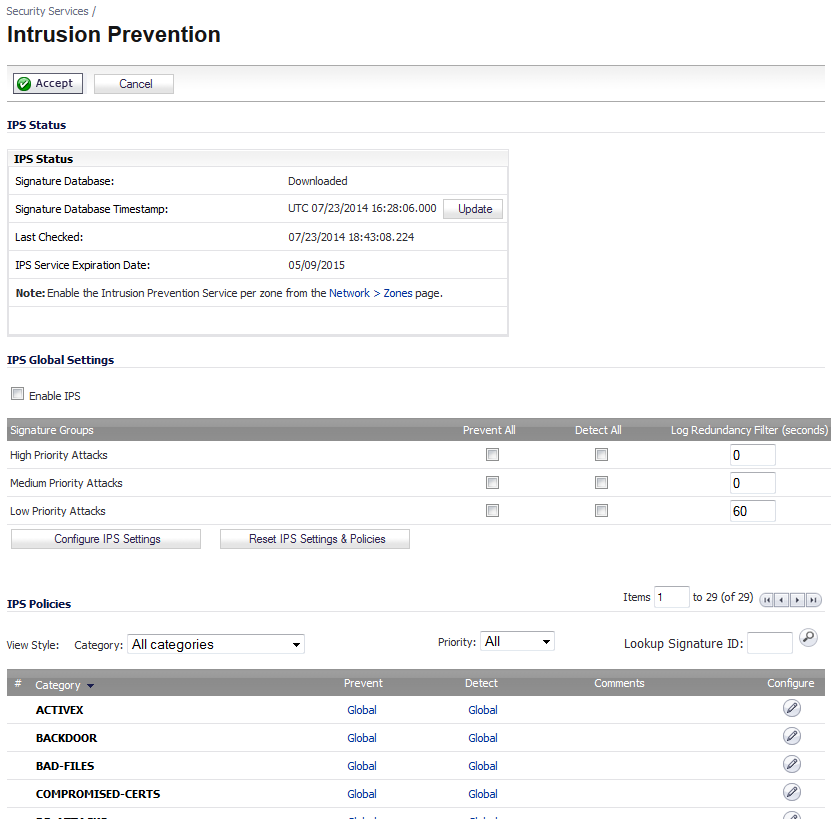 Setting Up Sonicwall Intrusion Prevention Service Protection