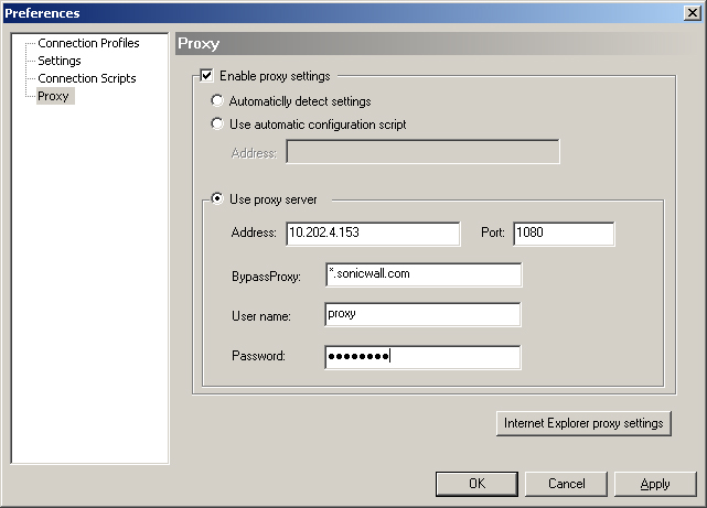 sonicwall netextender modem not found