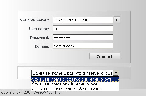 sonicwall netextender method