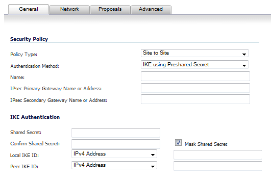 Creating Site To Site Vpn Policies