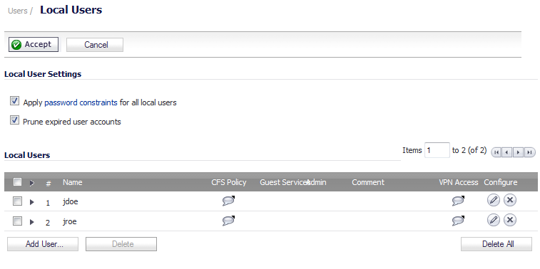 Configuring Users For Ssl Vpn Access