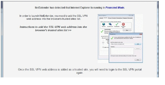 sonicwall netextender end user directions