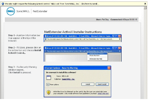 sonicwall netextender windows 8 remote access service error