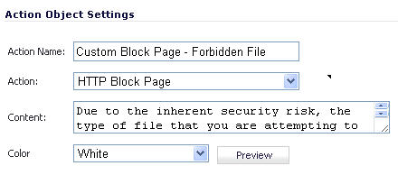 File Type Control Forbidden File Type Control