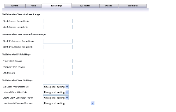 Configuring Netextender NetExtender_Client_Routes